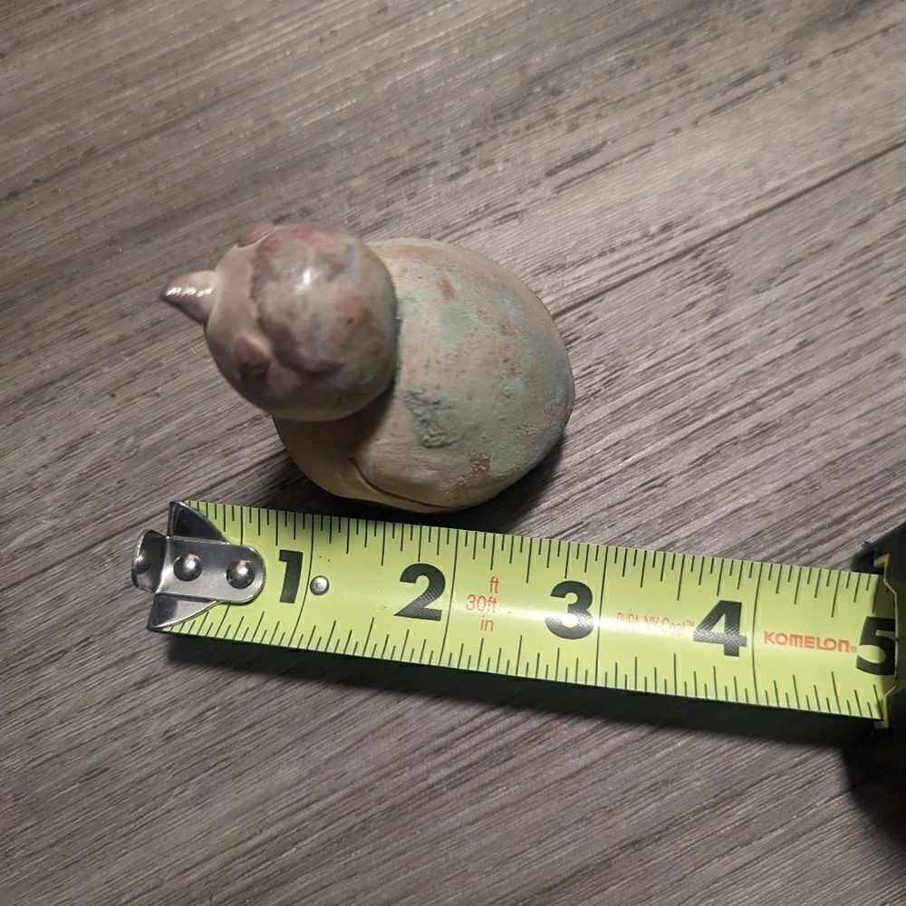 lot #103 Handmade Raku Fired Ceramic Stoneware Bird Decoration - Picture 2 of 8